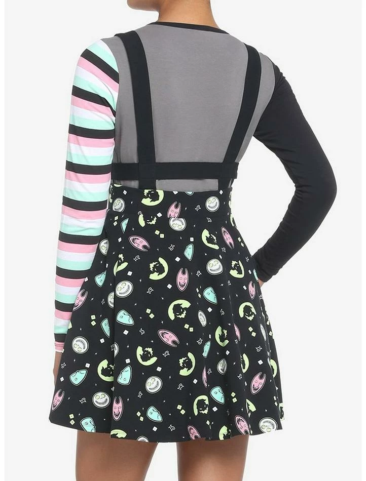 Best Pirce ⭐ The Nightmare Before 🎄 Christmas Oogie's Boys Harness Suspender 👗 Skirt 🥰 - Image 3