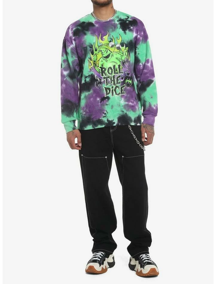 Top 10 💯 The Nightmare Before 🎅 Christmas Oogie Boogie Dice Tie-Dye Sweatshirt 😀 - Image 2