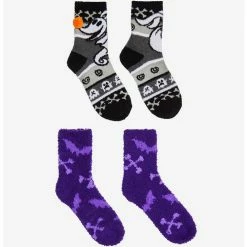 Best Pirce ๐ฅฐ The Nightmare Before ๐ Christmas Zero Bats Fuzzy ๐งฆ Socks 2 Pair ๐