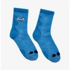 New ๐ฅ Disney Lilo & Stitch Paw Fuzzy ๐งฆ Socks โญ