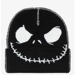 Cheapest ๐ฏ The Nightmare Before ๐ Christmas Jack Contrast Stitch Beanie โค๏ธ