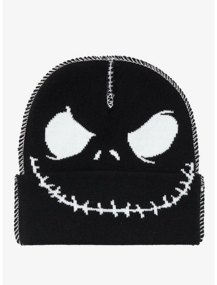 Cheapest 💯 The Nightmare Before 🎄 Christmas Jack Contrast Stitch Beanie ❤️