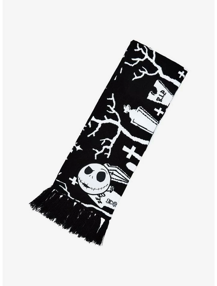Best Pirce 🤩 The Nightmare Before 🎅 Christmas Graveyard Scarf 🔔 - Image 2