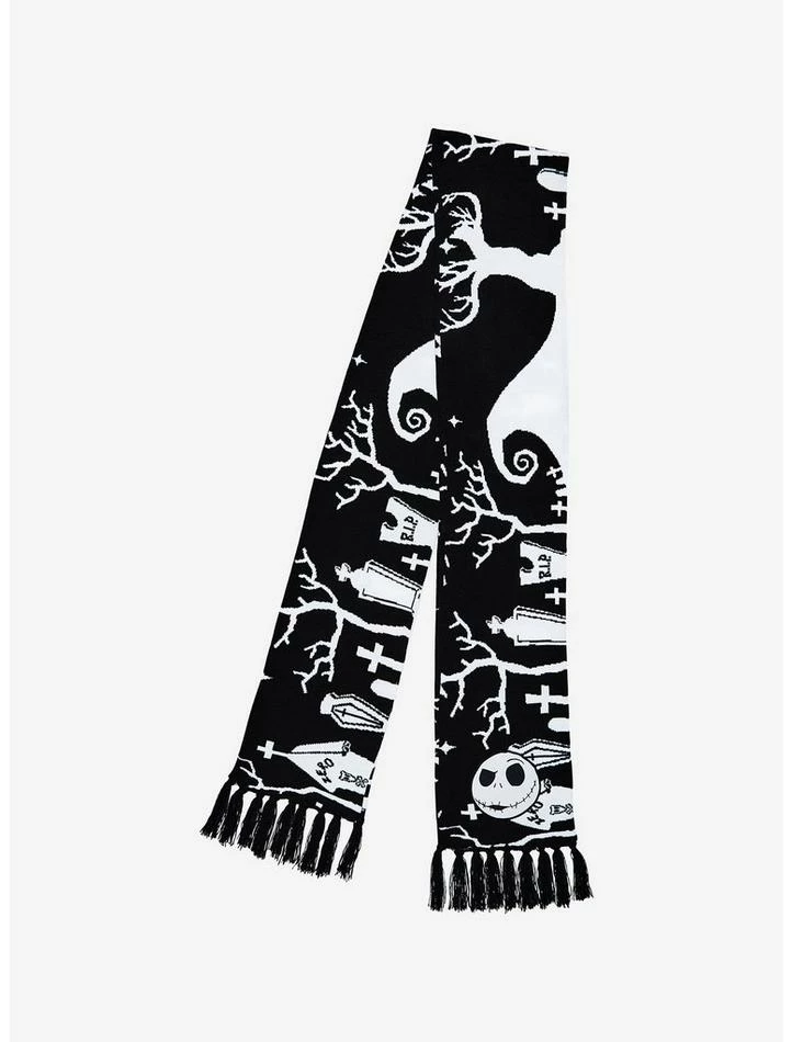 Best Pirce 🤩 The Nightmare Before 🎅 Christmas Graveyard Scarf 🔔 - Image 3