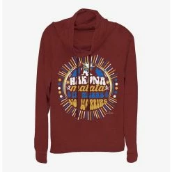 Best reviews of ⭐ Disney The Lion King Hakuna Matata 👧 Girls Cowl Neck Long Sleeve Top 🤩