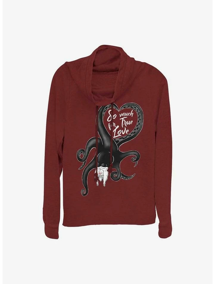 Wholesale ⌛ Disney The Little Mermaid No True Love 👧 Girls Cowl Neck Long Sleeve Top 👏