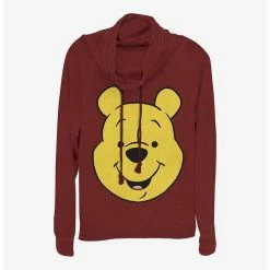 Best reviews of ⭐ Disney Winnie The Pooh Big Face 👧 Girls Cowl Neck Long Sleeve Top 🎁