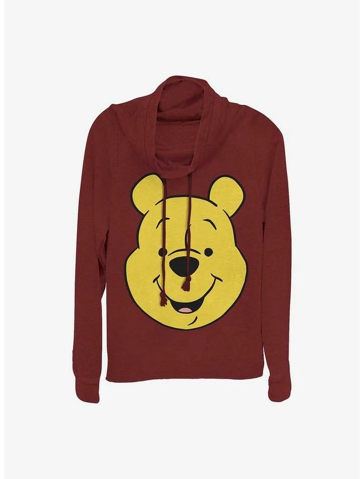 Best reviews of ⭐ Disney Winnie The Pooh Big Face 👧 Girls Cowl Neck Long Sleeve Top 🎁