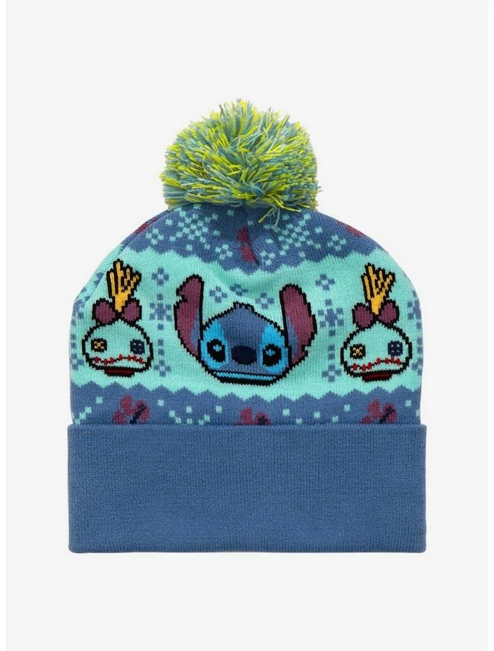 Budget ⭐ Disney Lilo & Stitch Fair Isle Pom Beanie ⭐ - Image 2