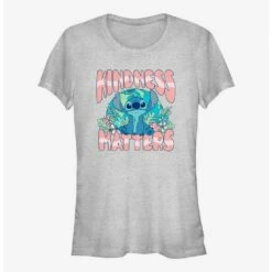 Promo ⭐ Disney Lilo & Stich Stitch Kindness 👧 Girls T-Shirt ✔️