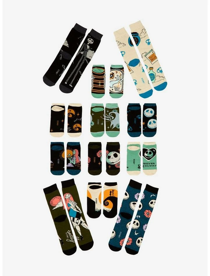 Budget 🌟 The Nightmare Before 🔔 Christmas 12 Days Of 🧦 Socks Gift Set 🤩 - Image 4