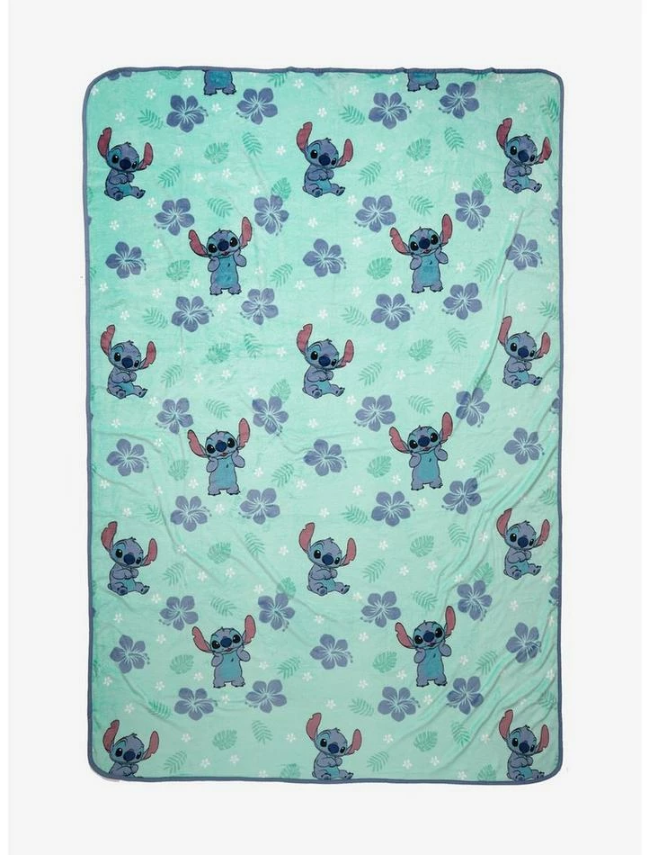 Buy ⌛ Disney Lilo & Stitch Tropical Plush & Throw Set 🎉 - Image 2