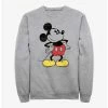 Flash Sale 👏 Disney Mickey Mouse Classic Vintage Mickey Sweatshirt 🛒