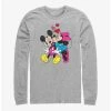 Best Pirce 🎁 Disney Mickey Mouse Minnie Love Long-Sleeve T-Shirt 👍
