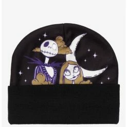Outlet 🥰 The Nightmare Before ❄ Christmas Jack & Sally Moon Beanie ✔️