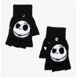Hot Sale 🌟 The Nightmare Before 🎁 Christmas Jack & Bats Convertible Gloves 😍