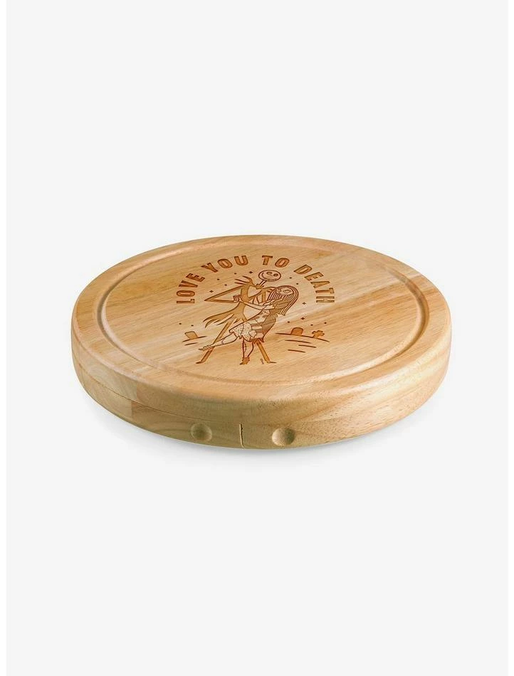 New โค๏ธ Disney The Nightmare Before ๐ Christmas Jack and Sally Cheese Cutting Board & Tools Set ๐งจ - Image 3