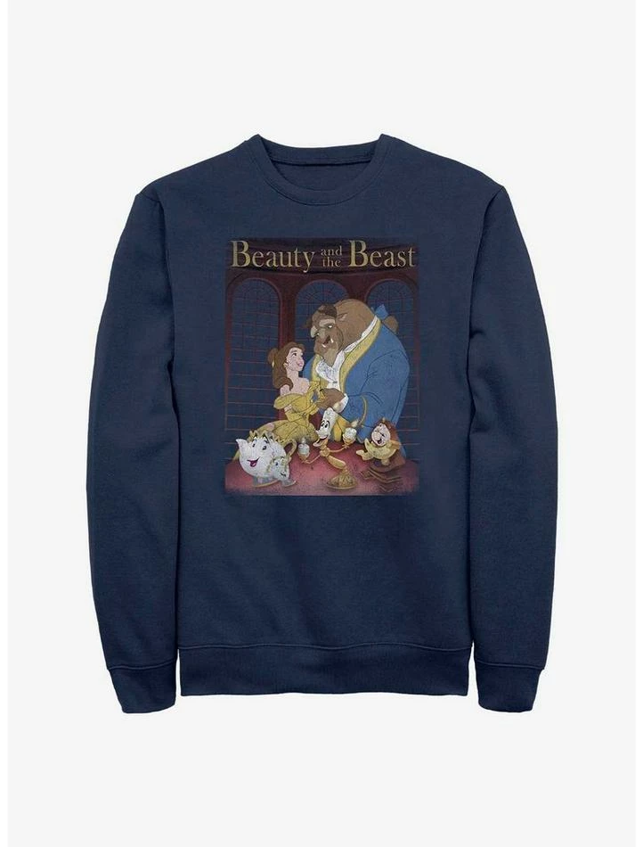 Cheapest 🤩 Disney Beauty and the Beast Beauty Poster Sweatshirt 🌟