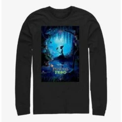 Promo ❤️ Disney The Princess and the Frog Classic Frog Poster Long-Sleeve T-Shirt 🎉