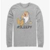 Buy 🔔 Disney Snow White and the Seven Dwarfs Hashtag Sleepy Long-Sleeve T-Shirt 🔔