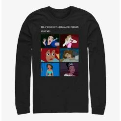 Promo ❤️ Disney Princesses Drama Meme Long-Sleeve T-Shirt 👏