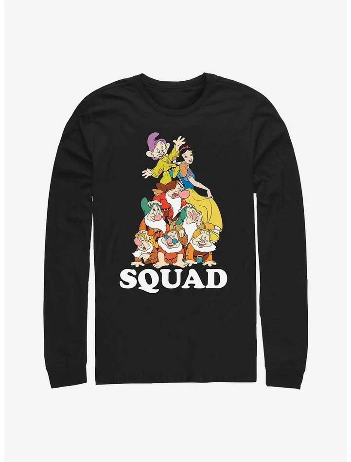 Coupon 🔥 Disney Snow White and the Seven Dwarfs Squad Dwarfs Long-Sleeve T-Shirt 👍