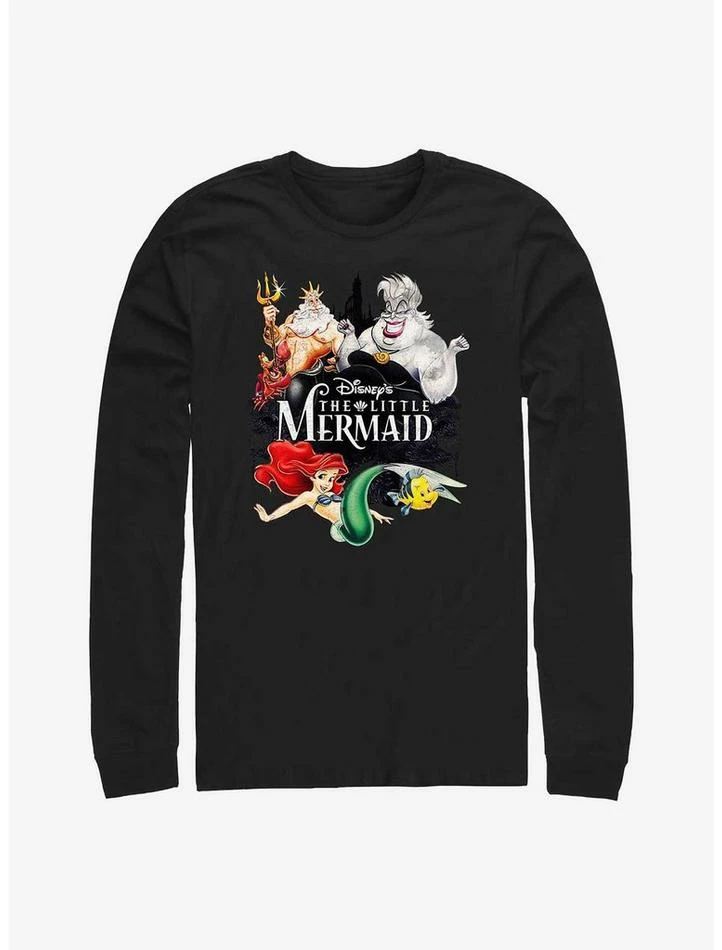 Best deal ๐ Disney The Little Mermaid Watercolor Mermaid Long-Sleeve T-Shirt ๐ฏ