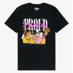 Outlet ✨ Disney The Proud Family Group Portrait Boyfriend Fit 👧 Girls T-Shirt 😉