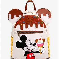 Coupon 😍 Loungefly Disney Mickey Mouse Ice Cream Mini 🎒 Backpack ⌛