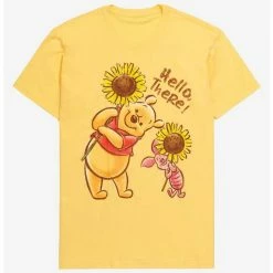 Hot Sale 💯 Disney Winnie The Pooh Sunflower Besties Boyfriend Fit 👧 Girls T-Shirt 🌟