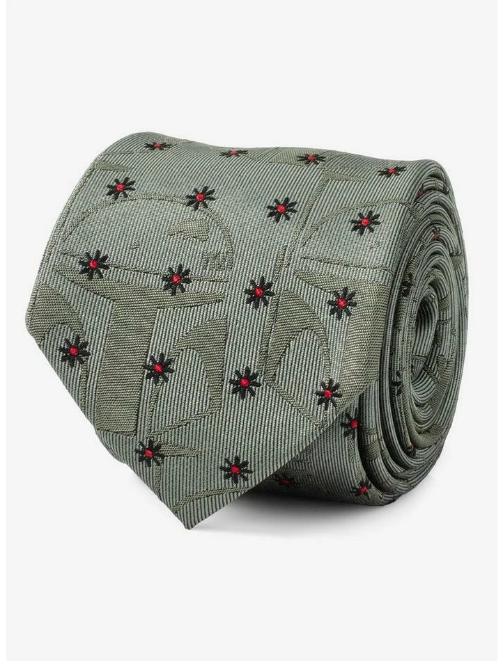 New 😀 Star Wars The Book of Boba Fett Green Motif Men's Tie ⭐
