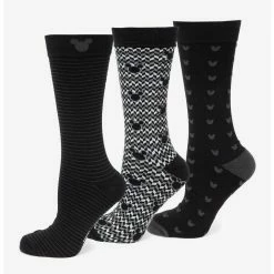 Best Sale ✔️ Disney Mickey Mouse Silhouette 3 Pair Sock Set 😉