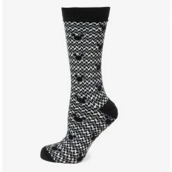 Wholesale โ๏ธ Disney Mickey Mouse Silhouette Chevron Black Men's ๐งฆ Socks ๐