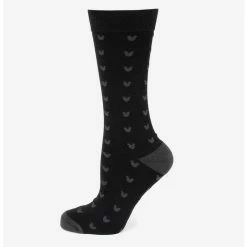 Discount 🔔 Disney Mickey Mouse Silhouette Motif Black Men's 🧦 Socks 😀
