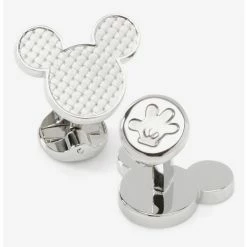 Coupon 😍 Disney Mickey Mouse Silhouette Basket Weave Cufflinks 💯