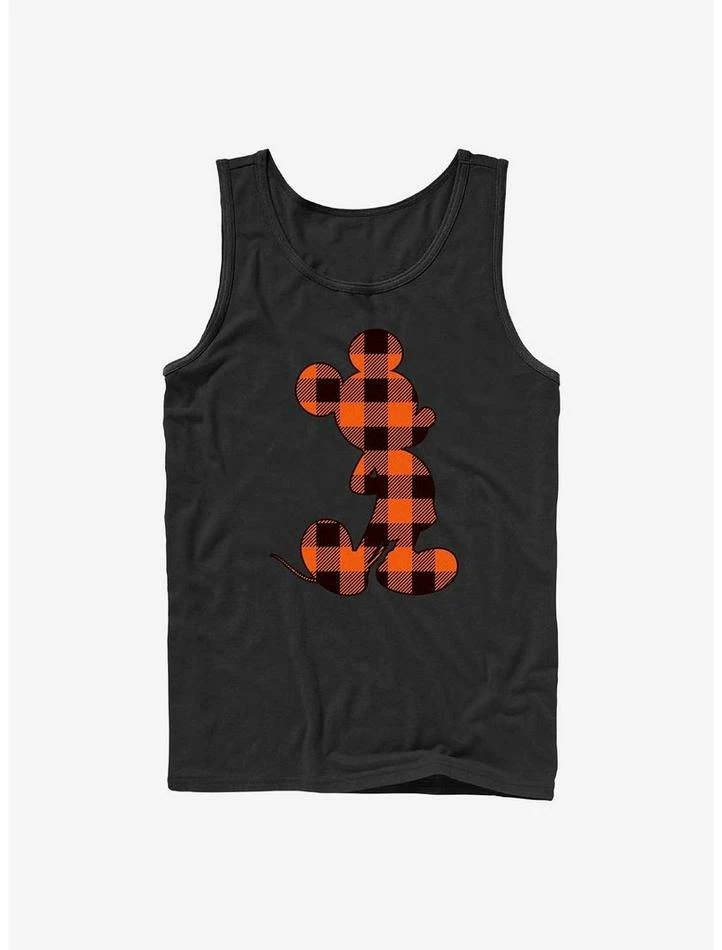 Promo 🤩 Disney Mickey Mouse Autumn Buffalo Check Tank Top 🔔