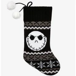 Best reviews of 🎁 The Nightmare Before 🎄 Christmas Jack Knit Stocking Hot Topic Exclusive 👏