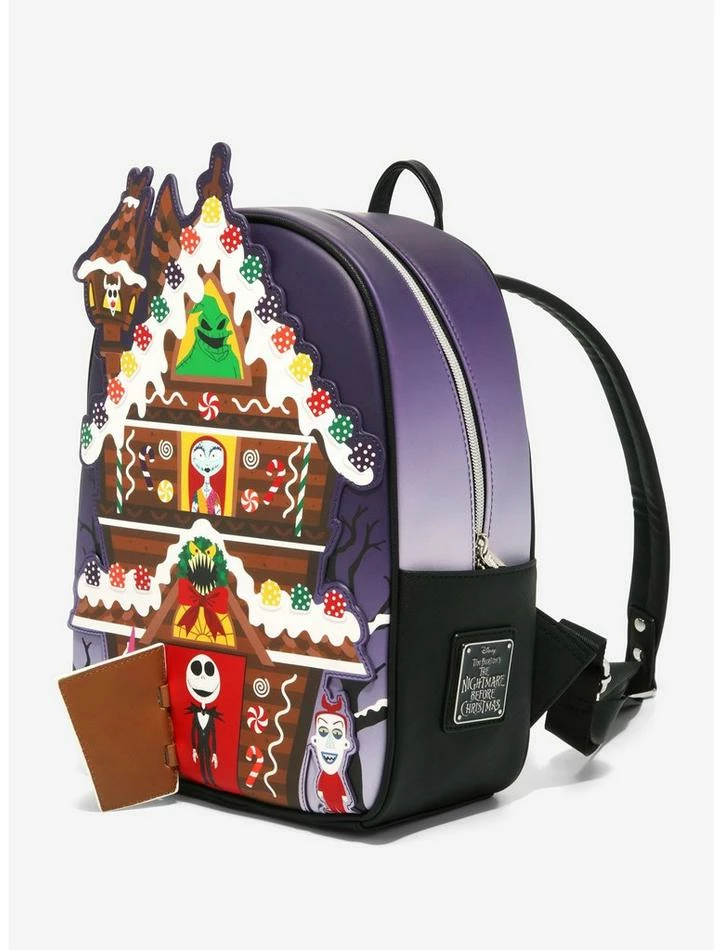 Best deal 🔔 Loungefly The Nightmare Before 🎅 Christmas Gingerbread House Mini 🎒 Backpack ✨ - Image 2