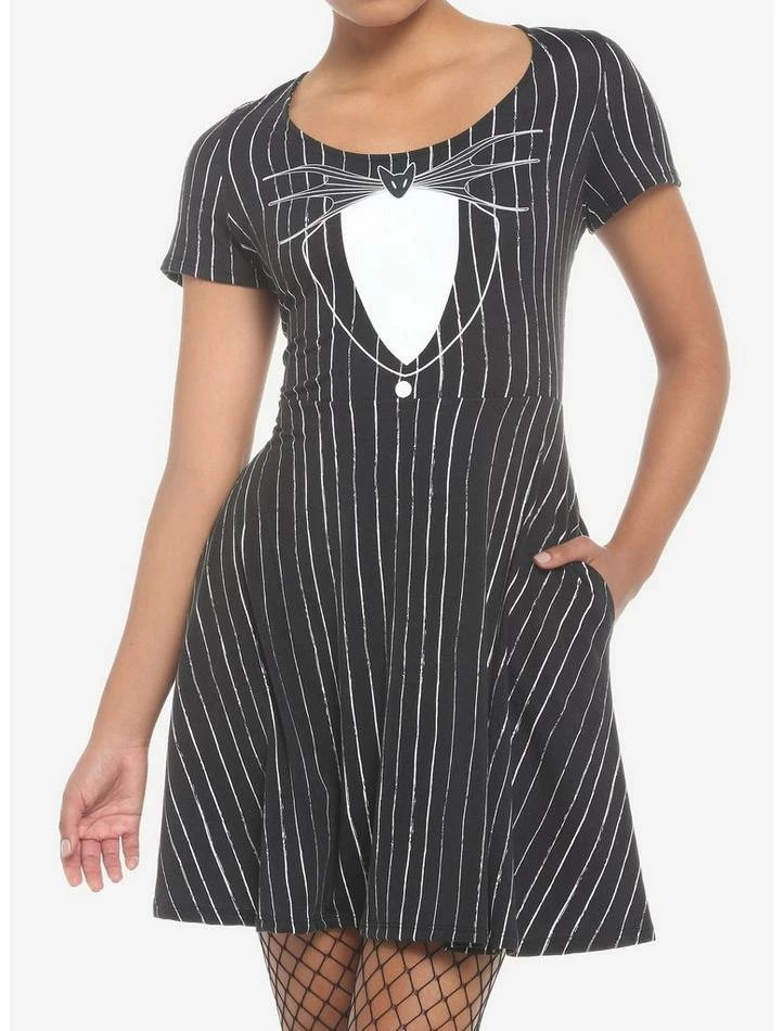 Cheap ๐ The Nightmare Before ๐ Christmas Jack Skellington ๐ Dress ๐ฅฐ