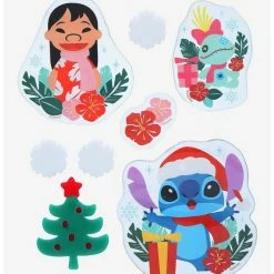 Deals 👍 Disney Lilo & Stitch 🎁 Christmas Gel Clings 😀