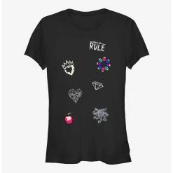 Promo ❤️ Disney Descendants Evie Peace Patches 👧 Girls T-Shirt ⭐