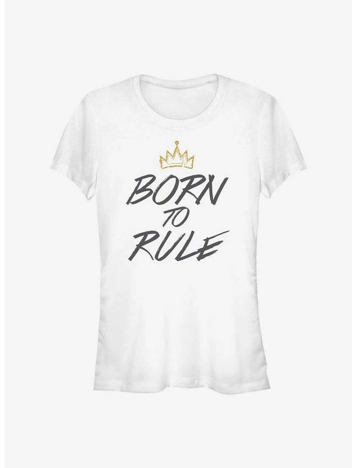 Outlet 🔔 Disney Descendants Born To Rule Crown 👧 Girls T-Shirt ❤️