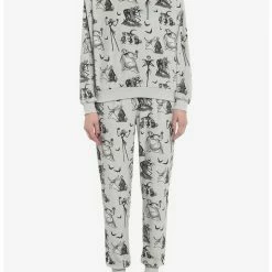 Discount 😍 The Nightmare Before 🎅 Christmas Characters 👧 Girls Lounge Set 😀