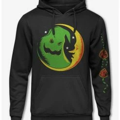 Best Sale 🛒 The Nightmare Before ❄ Christmas Oggie Boogie Crescent Moon Hoodie 💯