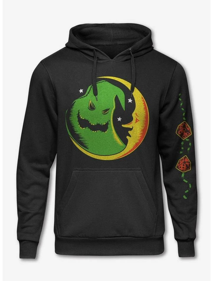 Best Sale 🛒 The Nightmare Before ❄ Christmas Oggie Boogie Crescent Moon Hoodie 💯
