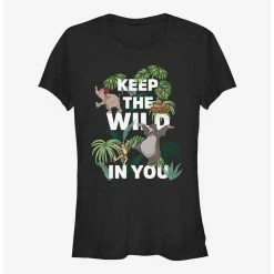 Outlet 🎁 Disney The Jungle Book Keep The Wild 👧 Girls T-Shirt ⌛