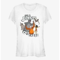 New 🎁 Disney The Jungle Book It's a Jungle Out There 👧 Girls T-Shirt 🎉