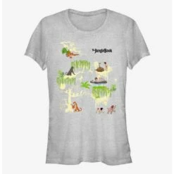 Buy 👍 Disney The Jungle Book Scene Squad 👧 Girls T-Shirt 🧨
