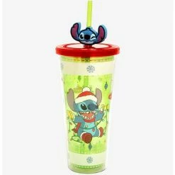 Flash Sale 😀 Disney Lilo & Stitch Holiday Sweater Acrylic Travel Cup ⌛