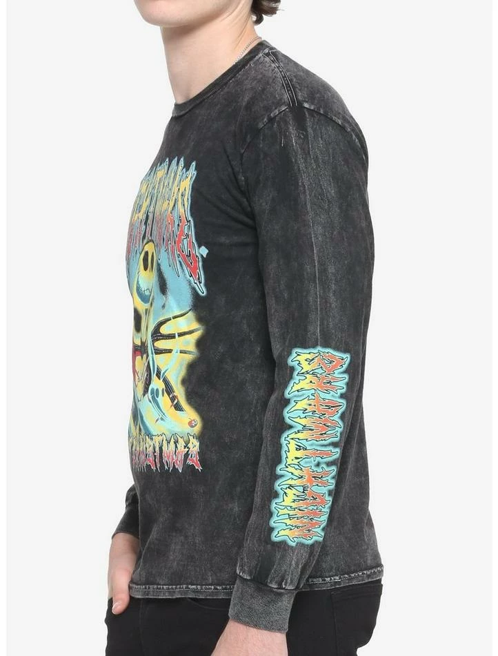 Wholesale β¨ The Nightmare Before π
Christmas Metal Dark Wash Long-Sleeve T-Shirt π - Image 4